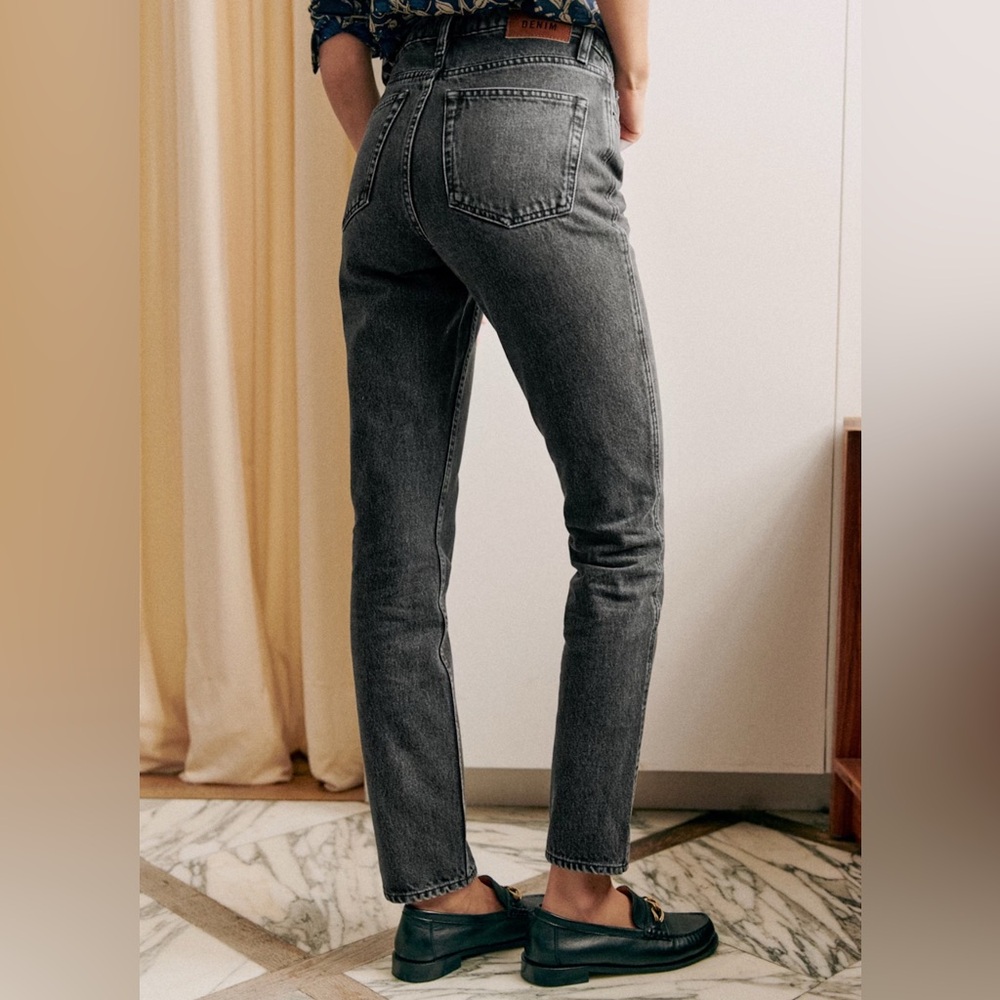 Sezane Le Brut Middle Grey Jeans Tall NWT